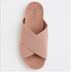 NWT Torrid Mauve Slides (Wide Width)